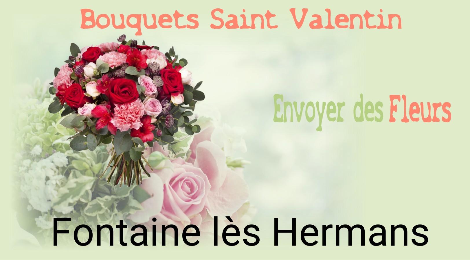 Roses de Saint-Valentin livrées à Fontaine-lès-Hermans